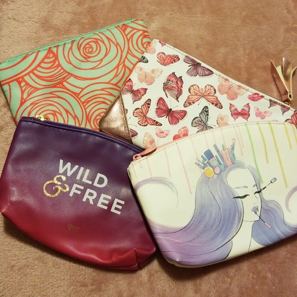 4/$10 Ipsy Makeup bags